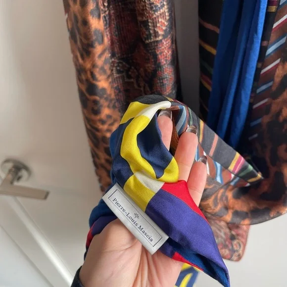 Pierre Louis Mascia Multicolor Patterned Scarf - Picture 6 of 6